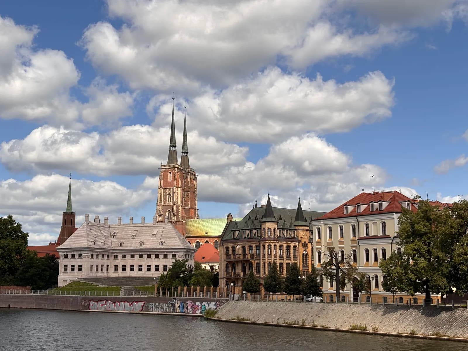 Breslau, Blick auf die Innenstadt