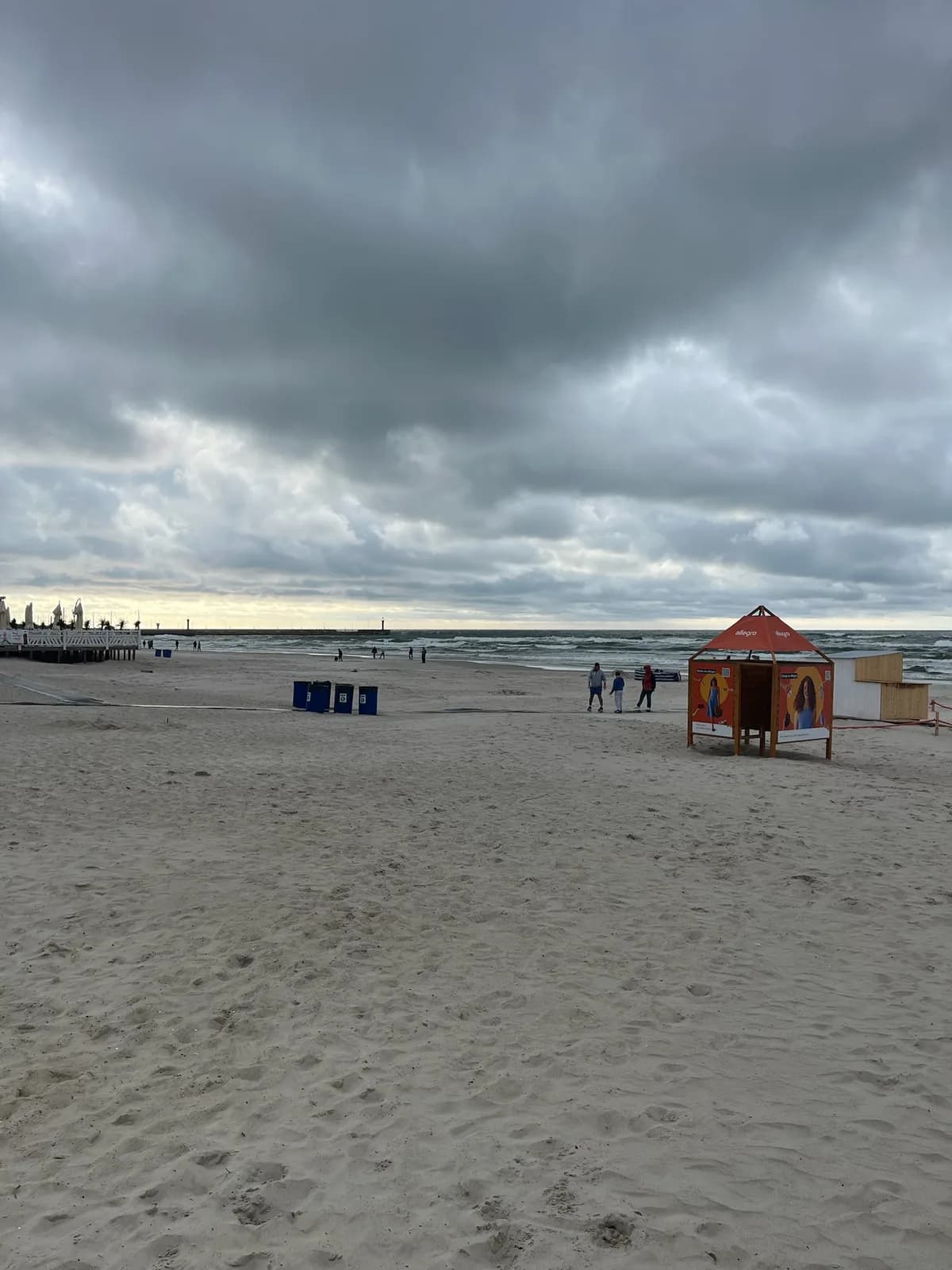 La plage de Łeba, à pied depuis notre logement