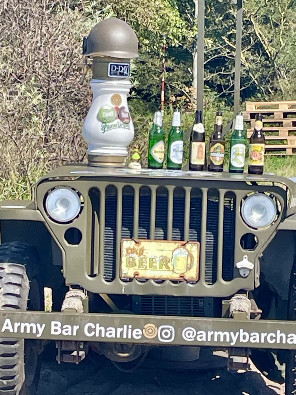 Bar à thème militaire sur la presqu'île de Hel, clin d'œil à l'histoire des lieux
