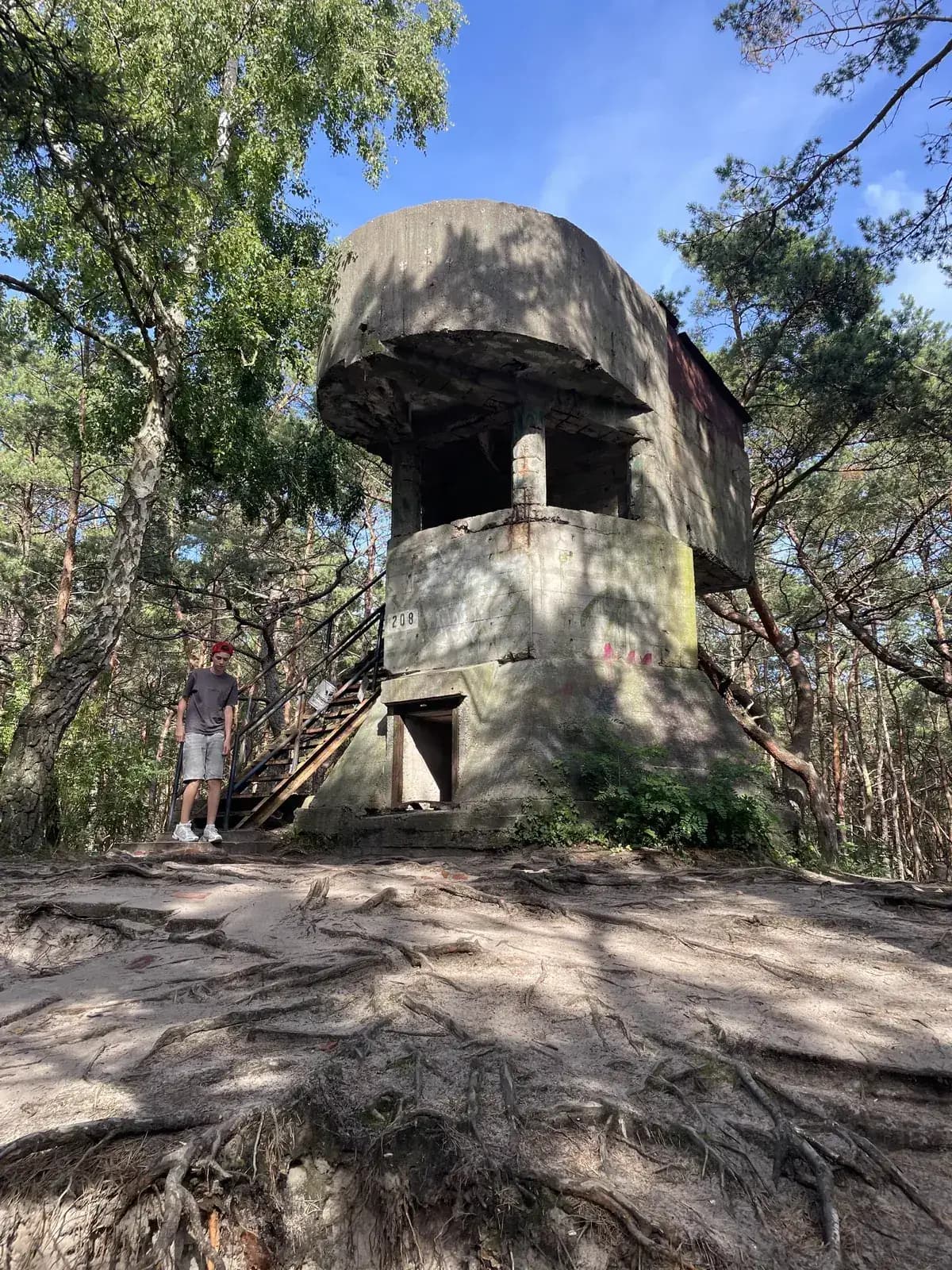 Canon de défense côtière dans la forêt de Hel