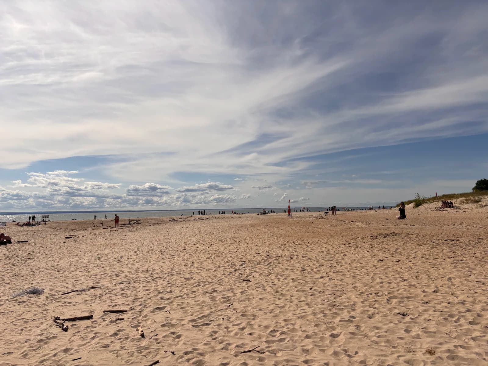 La plage de la presqu'île de Hel, immense et peu fréquentée